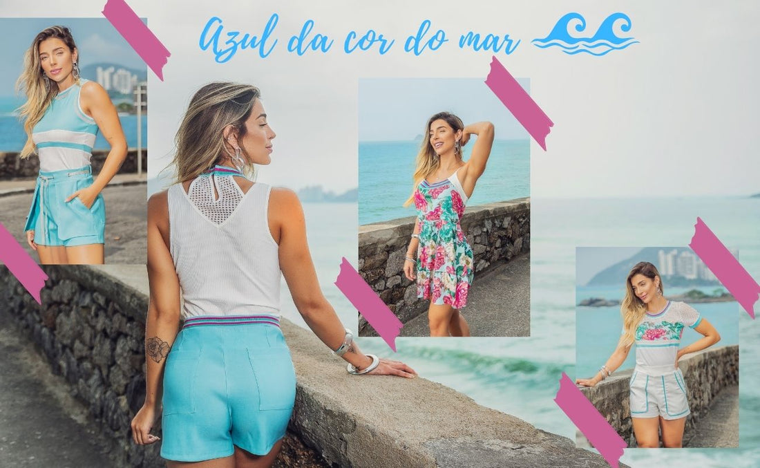 Azul da cor do mar....