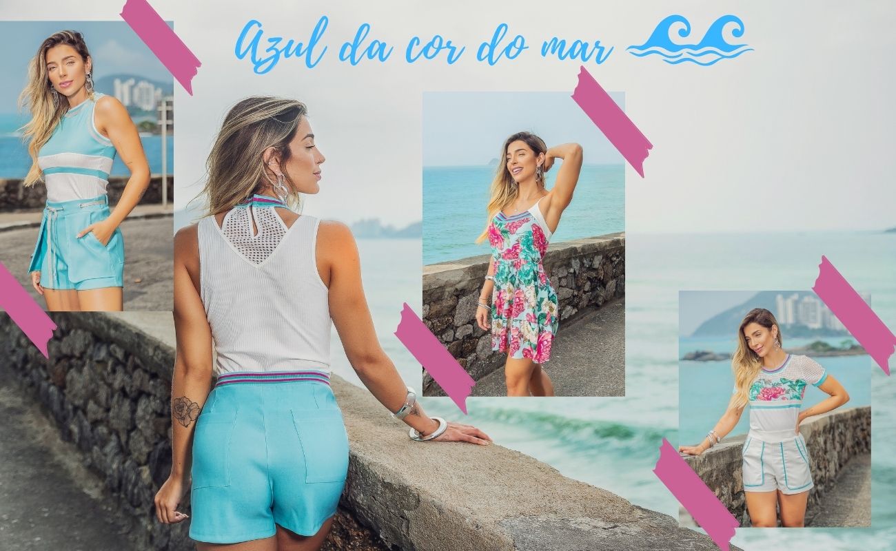 Azul da cor do mar....