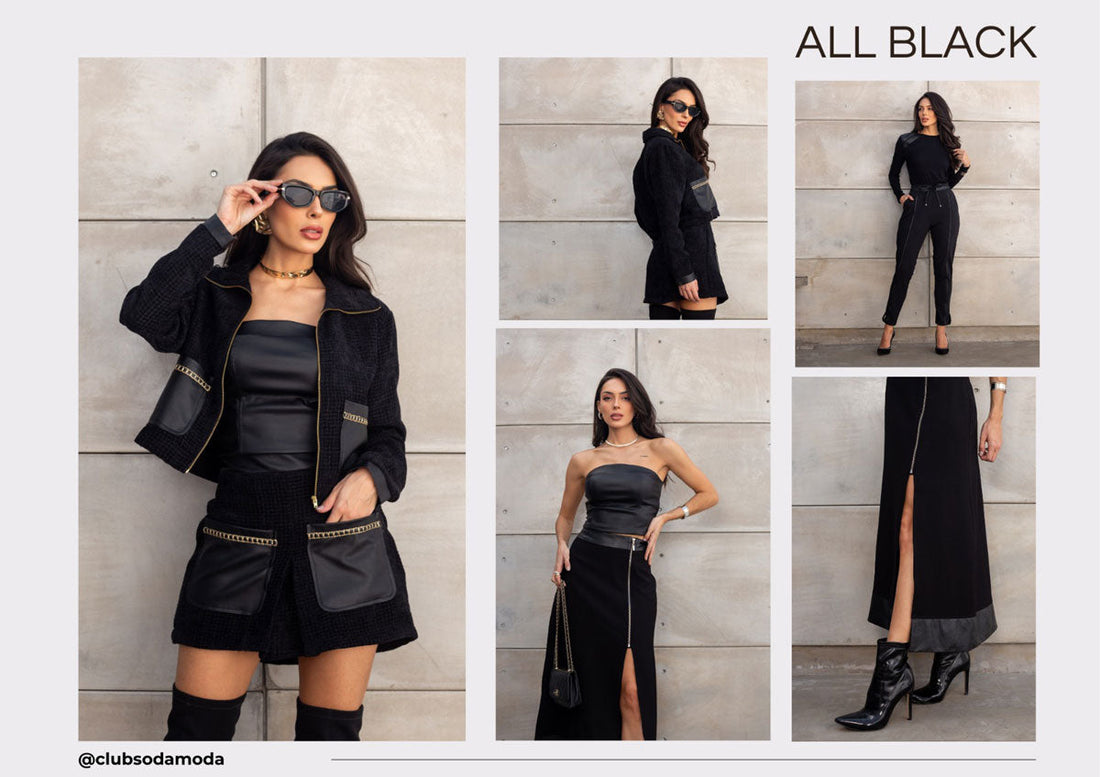 Tendência All Black: Elegância e Versatilidade