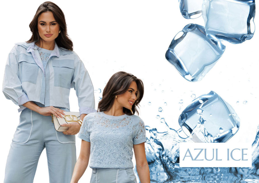 Azul Ice, leveza e frescor!