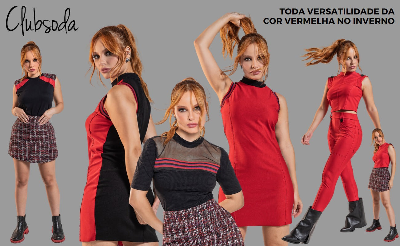 Toda versatilidade da cor vermelha no inverno