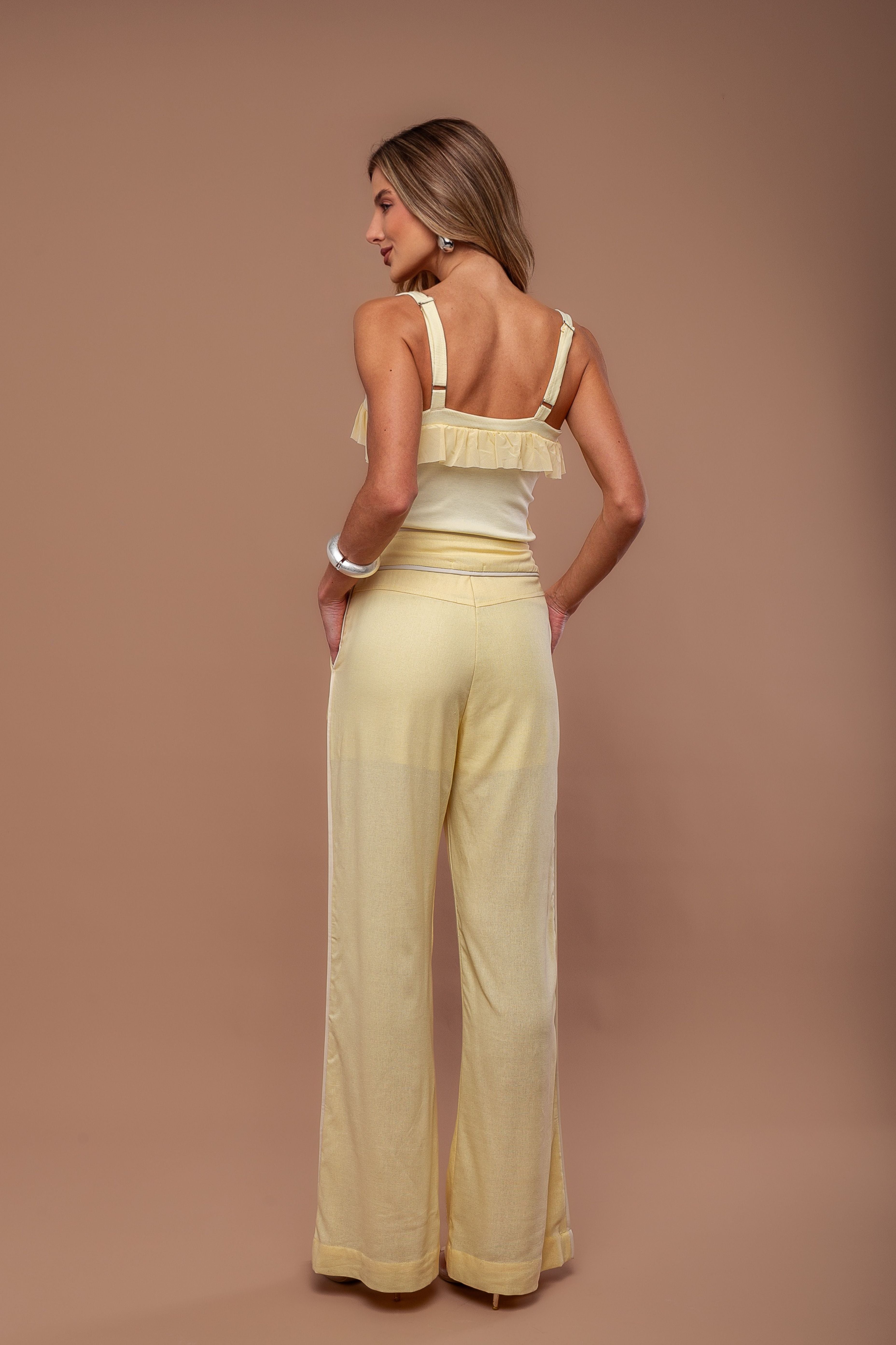 CALCA WIDE LEG COM VIVOS