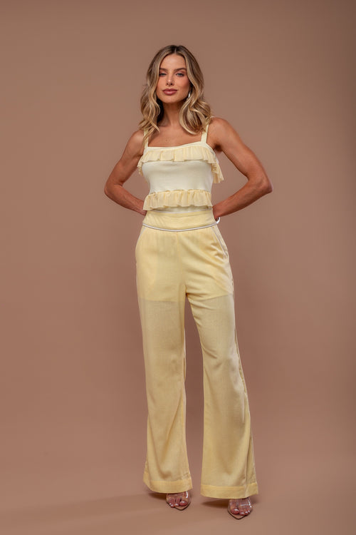 CALCA WIDE LEG COM VIVOS