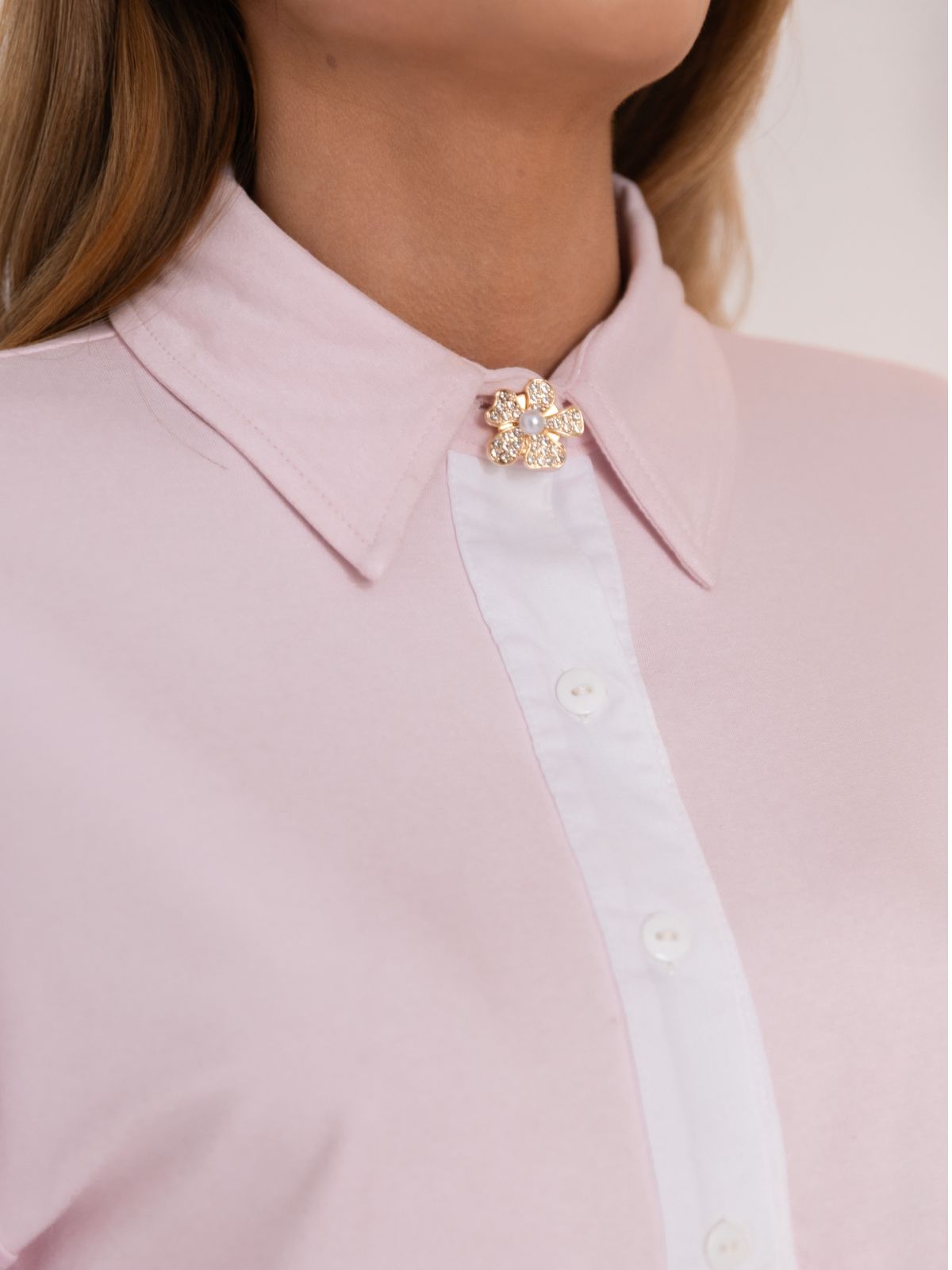 Camisa Cropped Com Moletinho e Tricoline | Clubsoda